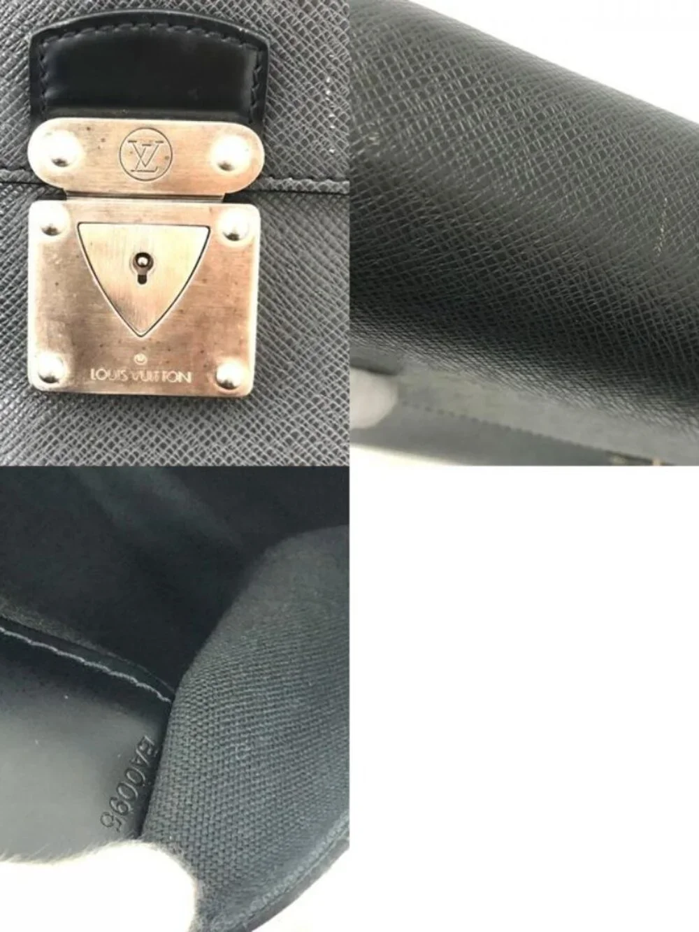 Louis Vuitton Business Bag Neo Robusto 2 Taiga Leather Ardoise Black